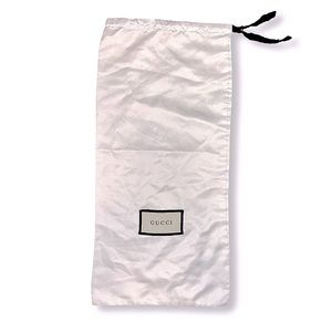 Gucci White Silk Drawstring Dust Cover Bag